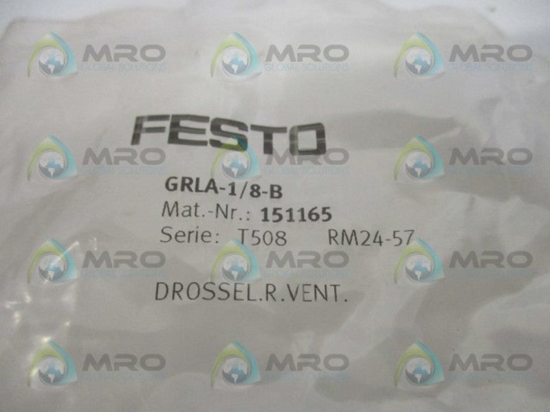 FESTO GRLA-1/8-B FLOW CONTROL VALVE  NSMP