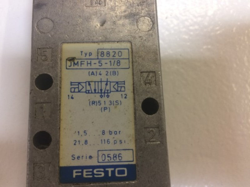 FESTO JMFH-5-1/8 SOLENOID VALVE UNMP