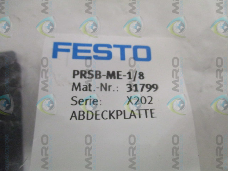FESTO PRSB-ME-1/8 COVER PLATE NSMP