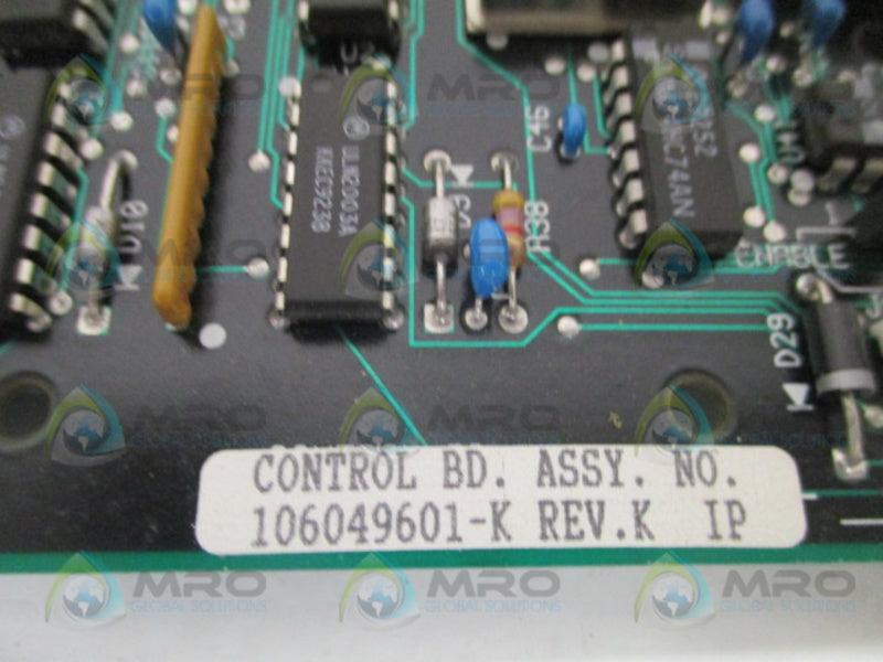 FINCOR 106049601-K CONTROL BOARD ASSEMBLY UNMP