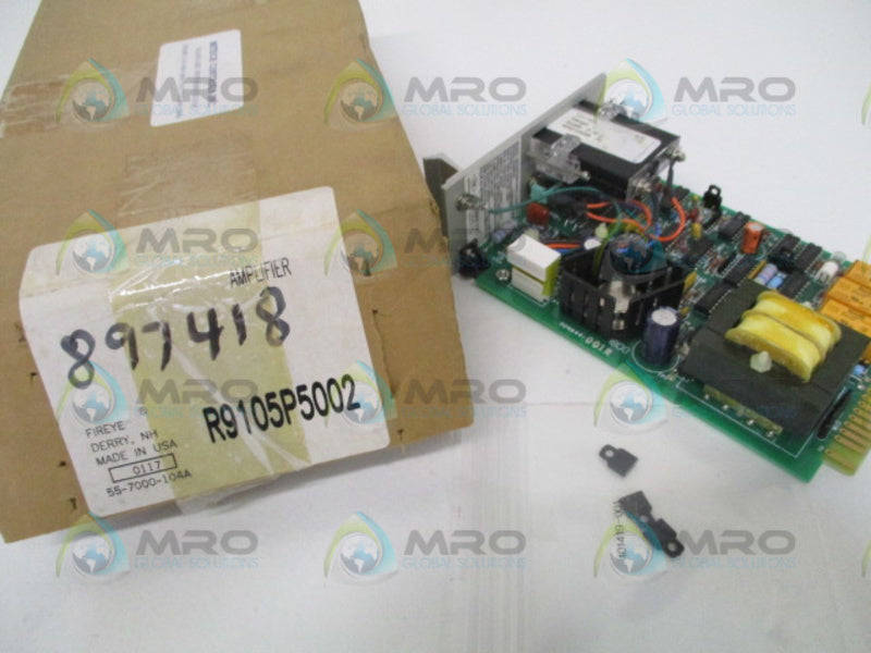 FIREYE R9105P5002 FLAME MODULE 120V AMPLIFIER NSMP
