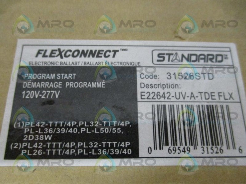 STANDARD FLEXCONNECT E22642-UV-A-TDEFLX 31526STD BALLAST NSMP