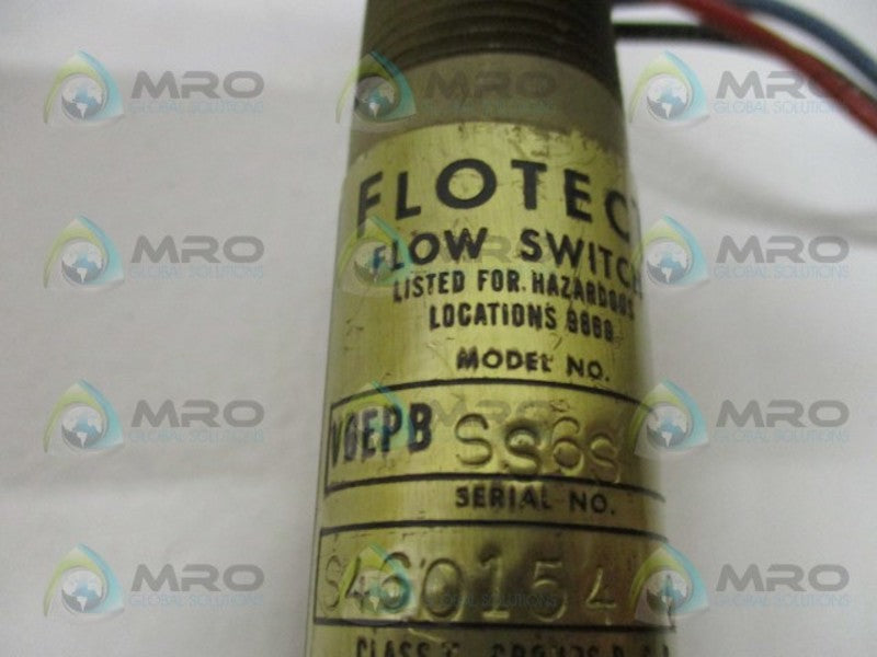 FLOTECT V6EPBSS6S FLOW SWITCH NSNP