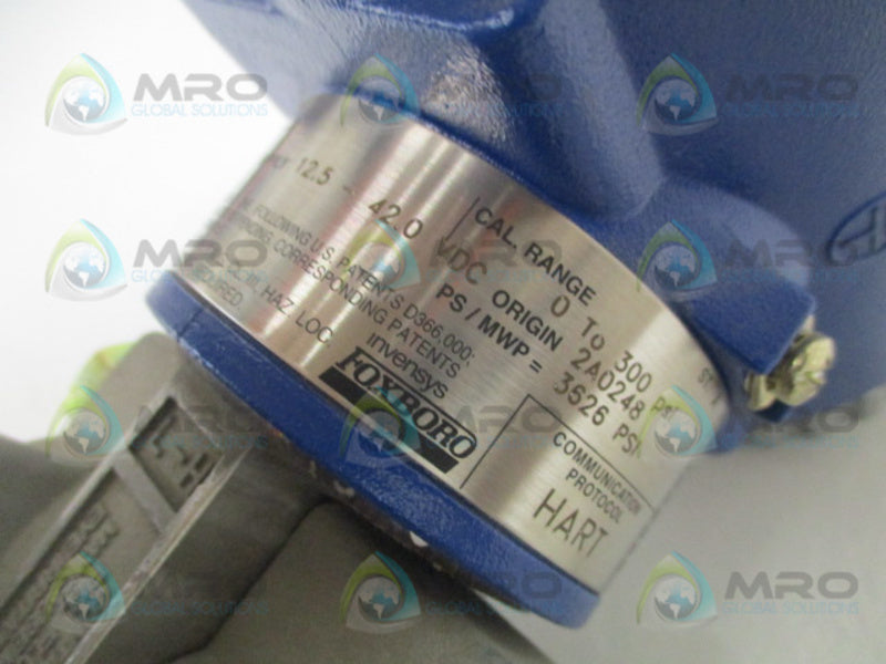 FOXBORO IGP20-T22D21F-M2L1 PRESSURE TRANSMITTER 0/300PSI NSNP