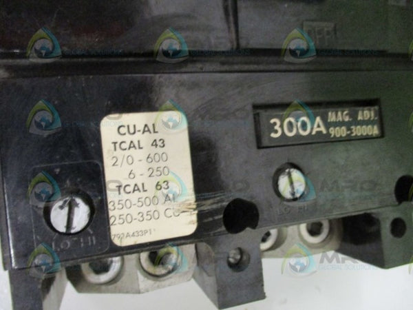 GENERAL ELECTRIC TJK636300WL CIRCUIT BREAKER 300A NSNP