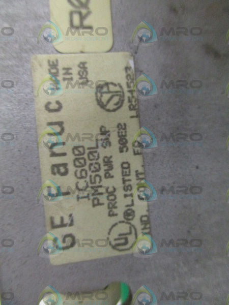 GE FANUC IC600PM500L CPU POWER SUPPLY UNMP