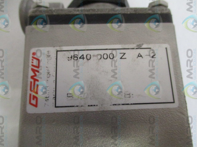 GEMU 9640000ZA-2 PRESSURE REDUCING VALVE NSNP