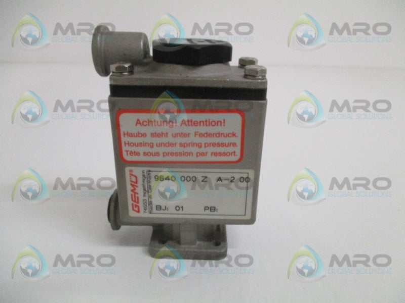 GEMU 88088039 9640000ZA-200 PRESSURE REDUCING VALVE NSMP