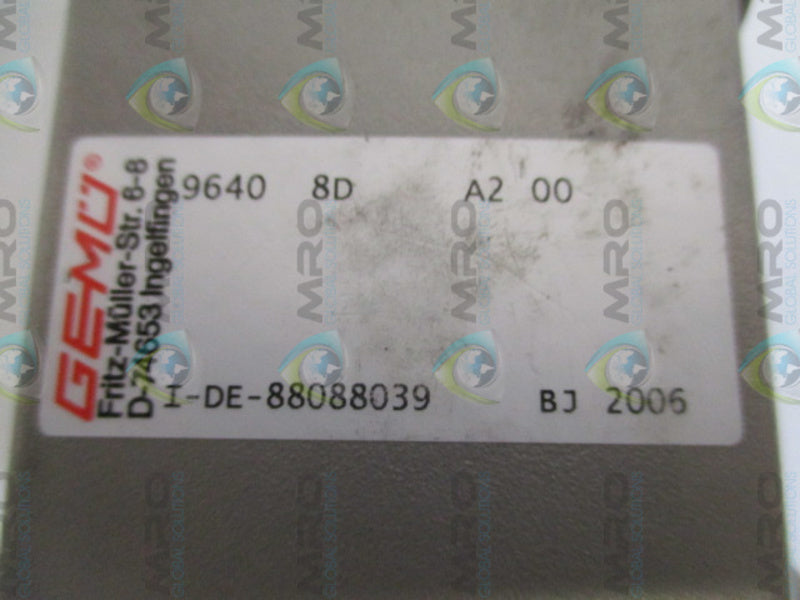 GEMU I-DE-88088039 96408DA200 PRESSURE REDUCING VALVE NSNP