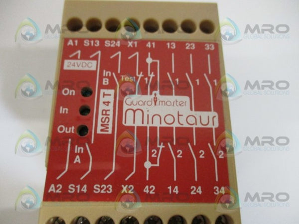 GUARDMASTER MINOTAUR MSR4T SAFETY RELAY CONTACTOR 24VDC NSMP