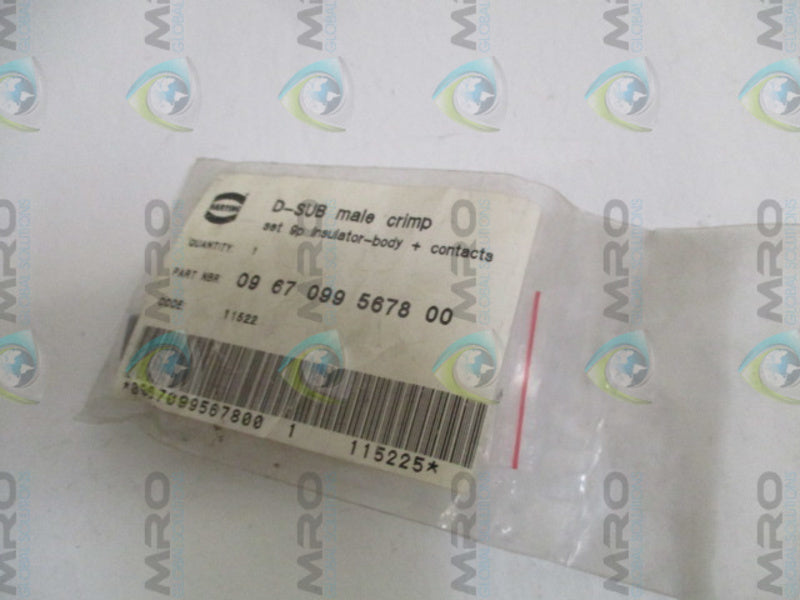 HARTING 0967099567800 D-SUB MALE CRIMP NSMP