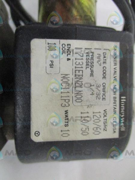 HONEYWELL SKINNER 7131EBN2LN00N0C111P3 SOLENOID VALVE 110/120V UNMP