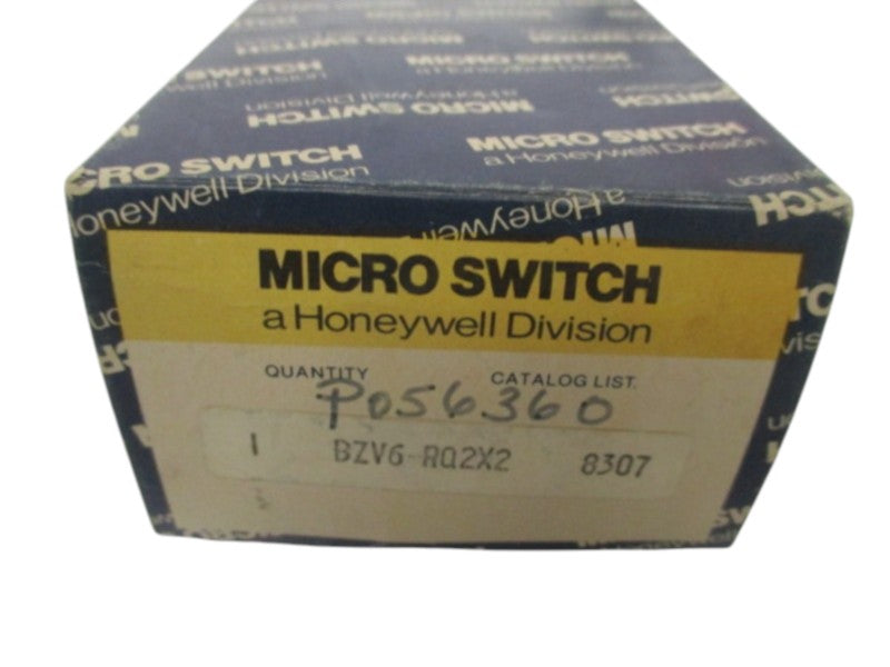 MICRO SWITCH BZV6-RQ2X2 LIMIT SWITCH TOP ROLLER (GREY) NSMP