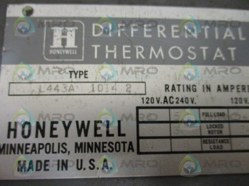 HONEYWELL L443A10142 DIFFERNTIAL THERMOSTAT NSNP