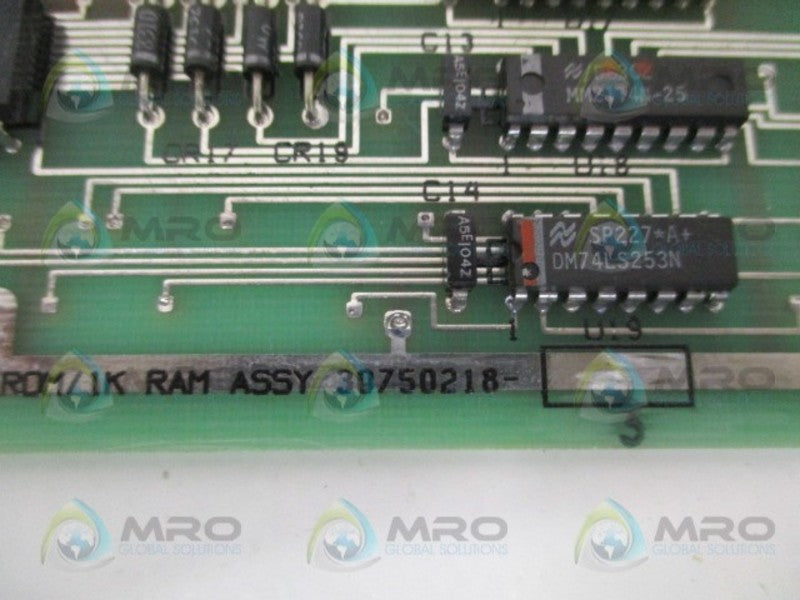 HONEYWELL 30750218-010 MEMORY BOARD ASSEMBLY 12KROM/1K RAM NSNP