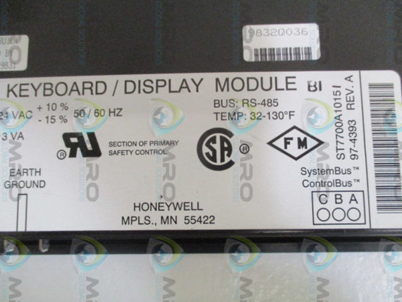 HONEYWELL ST7700A1015 KEYBOARD/DISPLAY MODULE UNMP