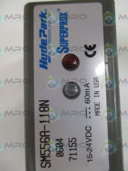 HYDE PARK SUPERPROX SM556A-118N ULTRASONIC ANALOG SENSOR NSNP