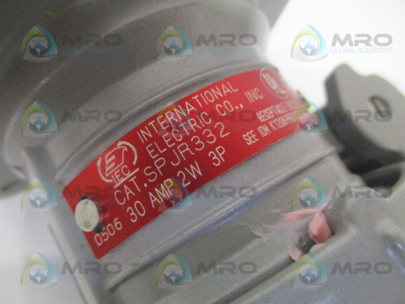 INTERNATIONAL ELECTRIC SPJR332 RECEPTACLE NSMP