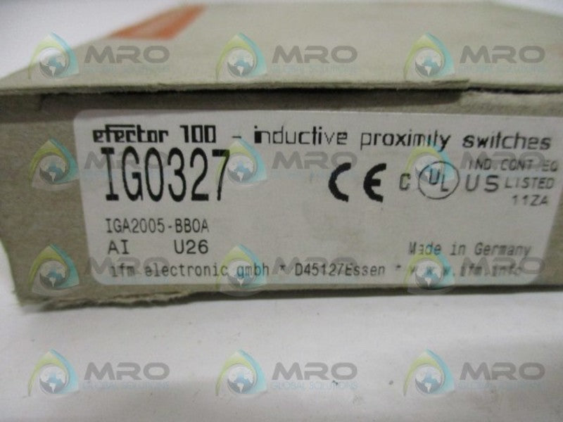 IFM EFECTOR IG0327 INDUCTIVE PROXIMITY SENSOR NSMP