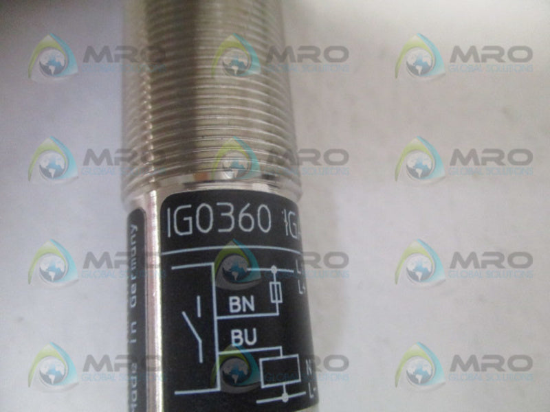 IFM EFECTOR IG0360 INDUCTIVE PROXIMITY SENSOR NSNP
