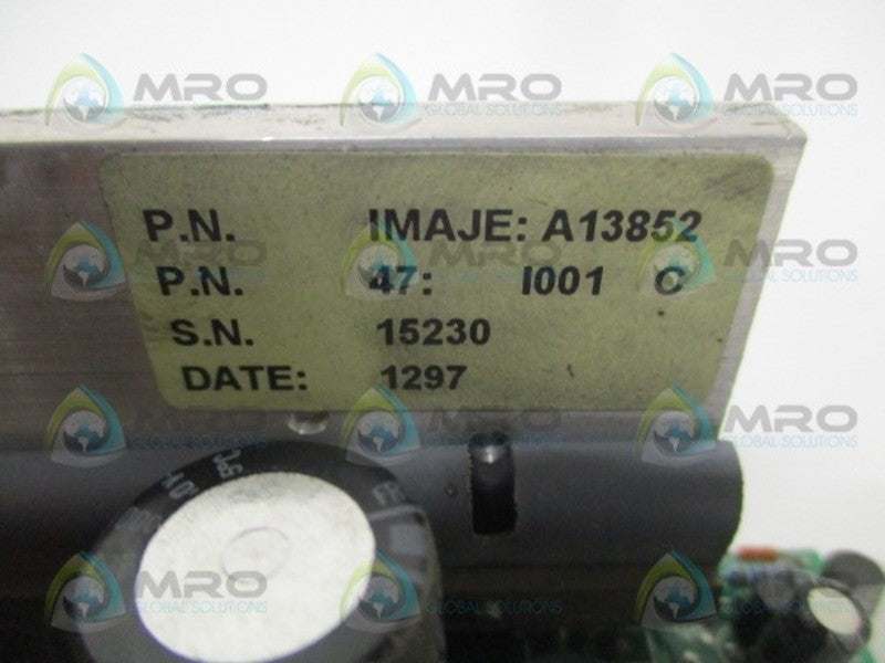 IMAJE A13852 POWER SUPPLY BOARD UNMP