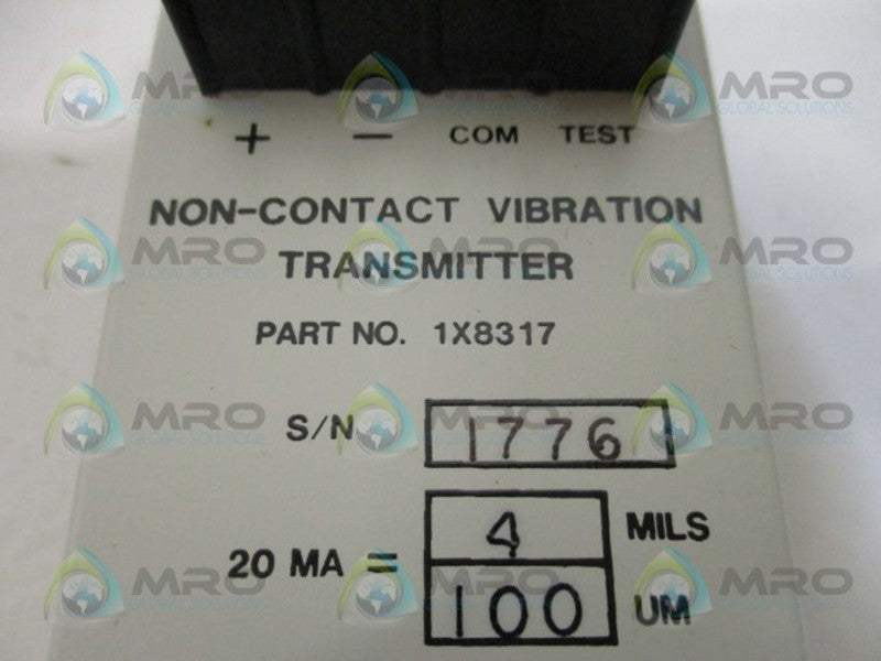 INGERSOLL RAND 1X8317 NON-CONTACT VIBRATION TRANSMITTER NSNP