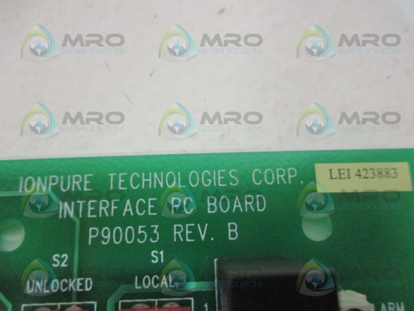 IONPURE TECHNOLOGIES P90053 INTERFACE PC BOARD NSNP