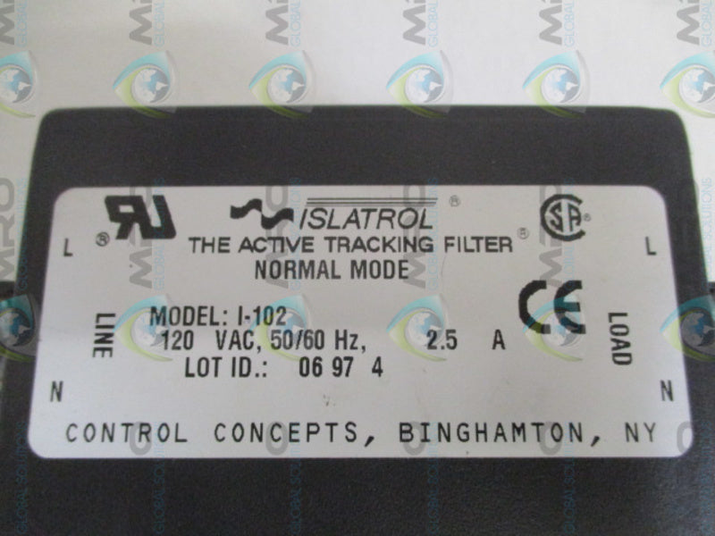 CONTROL CONCEPTS ISLATOROL I-102 UNMP