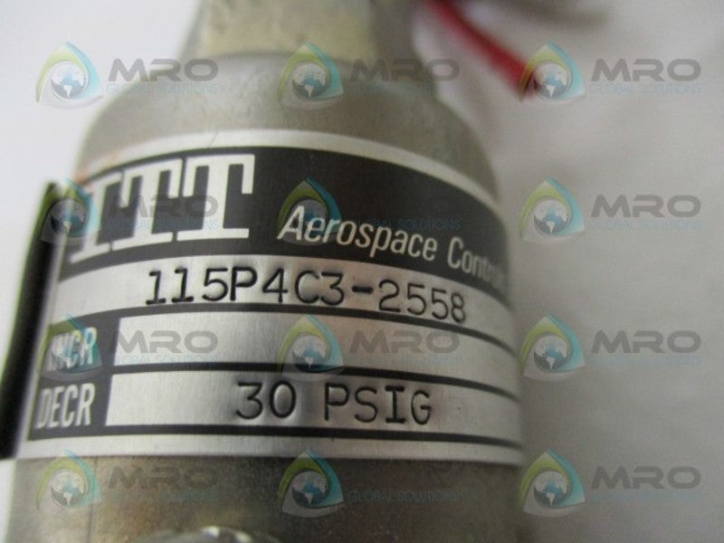 ITT 115P4C3-2558 PRESSURE SWITCH 30 PSIG NSNP