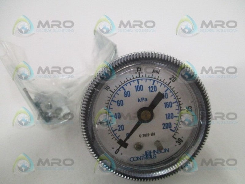 JOHNSON CONTROLS G-2010-101 PRESSURE GAUGE 2" 0/30 PSI NSMP