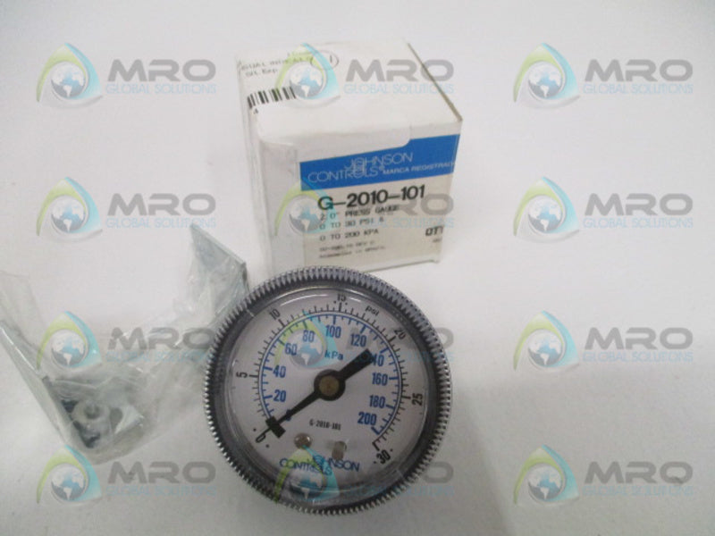 JOHNSON CONTROLS G-2010-101 PRESSURE GAUGE 2" 0/30 PSI NSMP