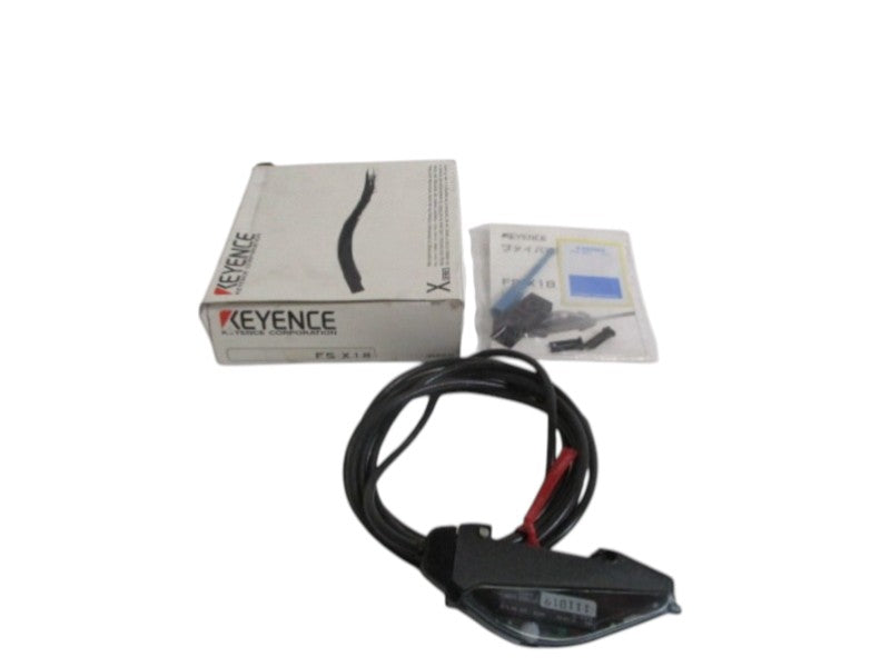 KEYENCE FS-X18 FIBER OPTIC PHOTOELECTRIC SENSOR NSMP