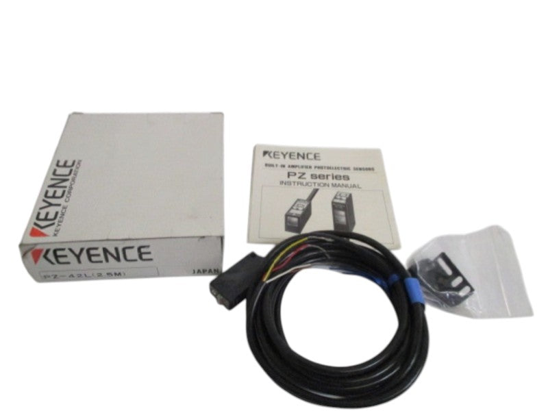 KEYENCE PZ-42L (2.5M) PHOTOELECTRIC SENSOR AMPLIFIER NSMP