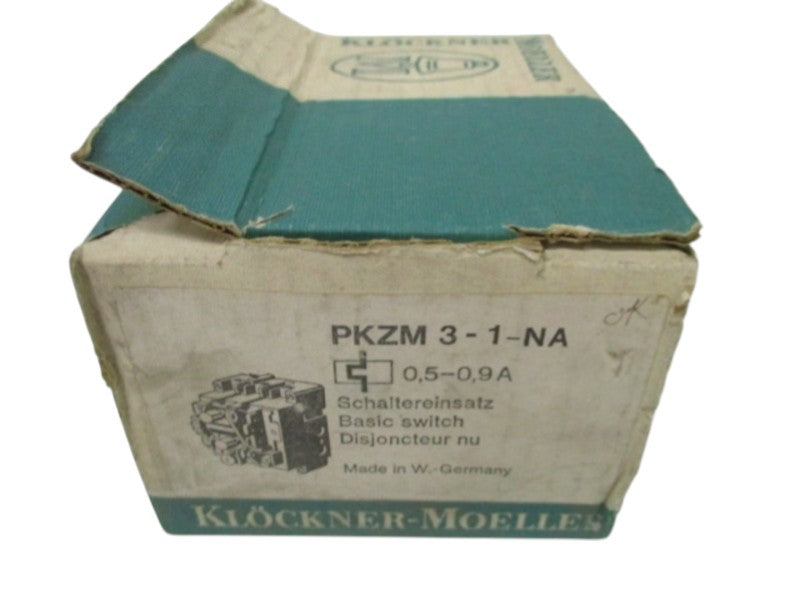 KLOCKNER MOELLER PKZM3-1-NA BASIC SWITCH 0.5-0.9A NSMP