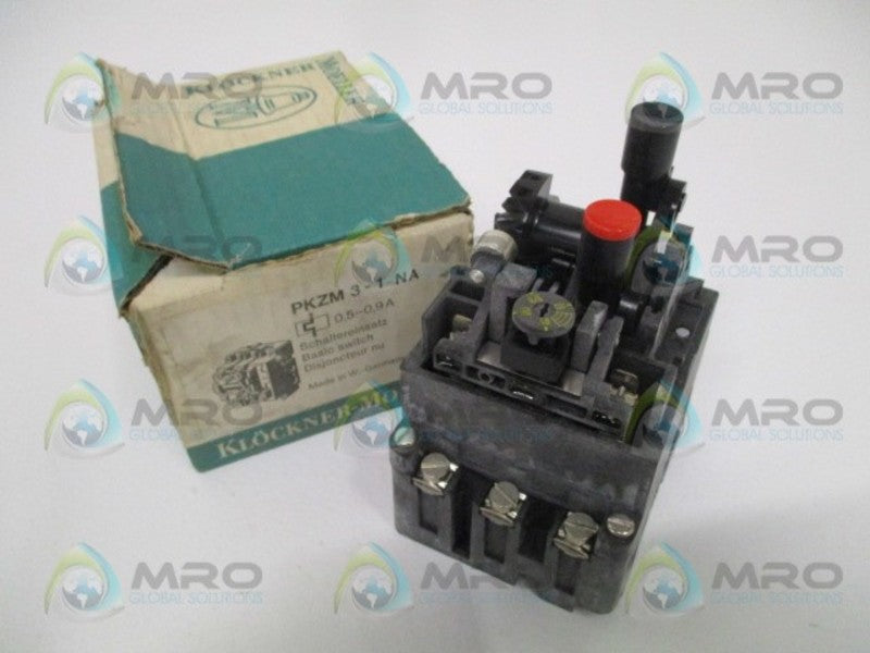 KLOCKNER MOELLER PKZM3-1-NA BASIC SWITCH 0.5-0.9A NSMP