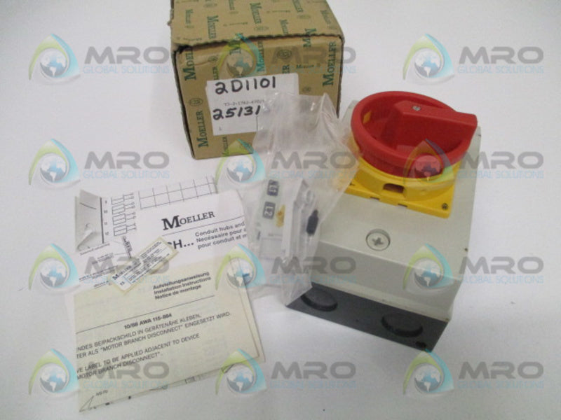 KLOCKNER MOELLER T3-2-1762-670/I/SVB DISCONNECT SWITCH NSMP