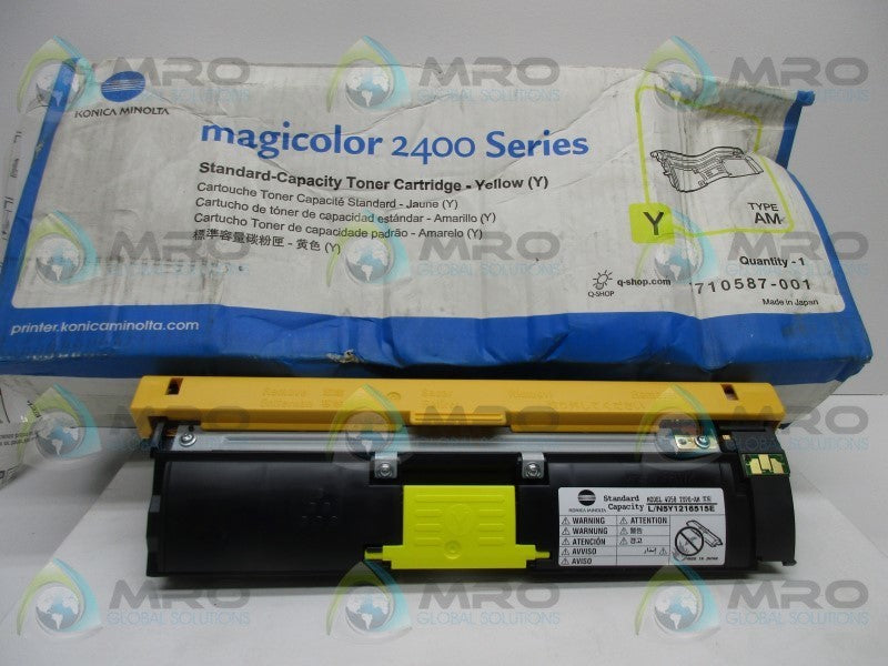 KONICA MINOLTA 1710587-001 YELLOW TONER CARTRIDGE  NSMP