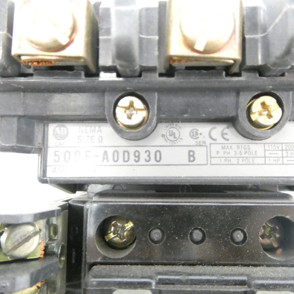 INDUSTRIAL SPARE PART 500F-AOD930 SER. B 110/115-120V 18A UNMP
