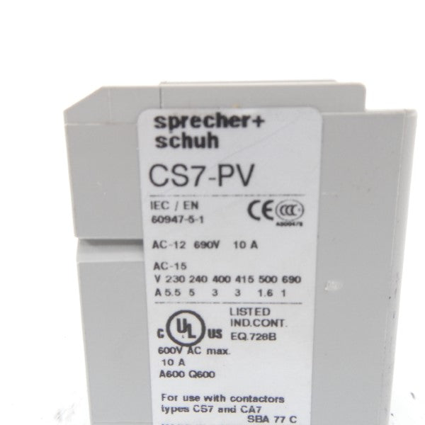 SPRECHER+SCHUH CS7-PV-11 690V 10A UNMP