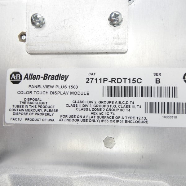 ALLEN BRADLEY 2711P-RDT15C SER. B UNMP
