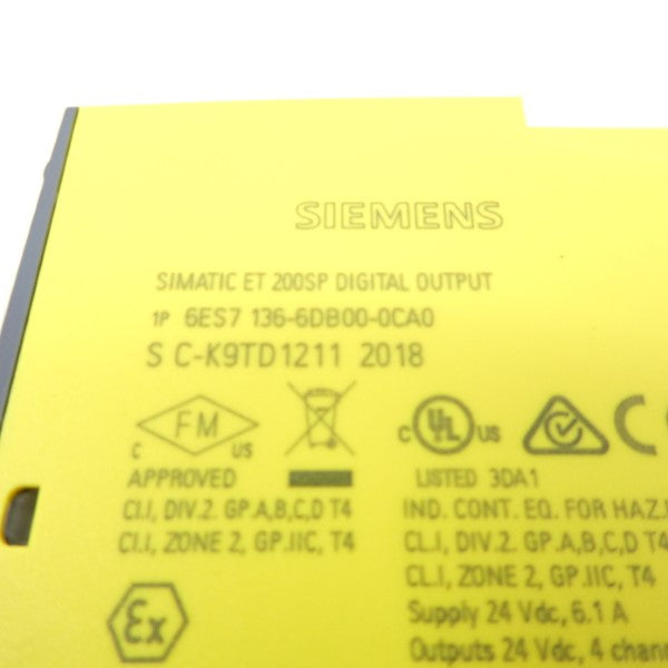 SIEMENS 6ES7136-6DB00-0CA0 24VDC 2A NSMP
