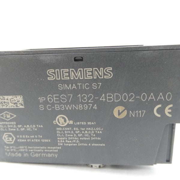 SIEMENS 6ES7132-4BD02-0AA0 24VDC 0.5A NSMP