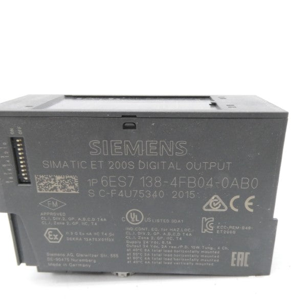 SIEMENS 6ES7138-4FB04-0AB0 24VDC 2A NSMP