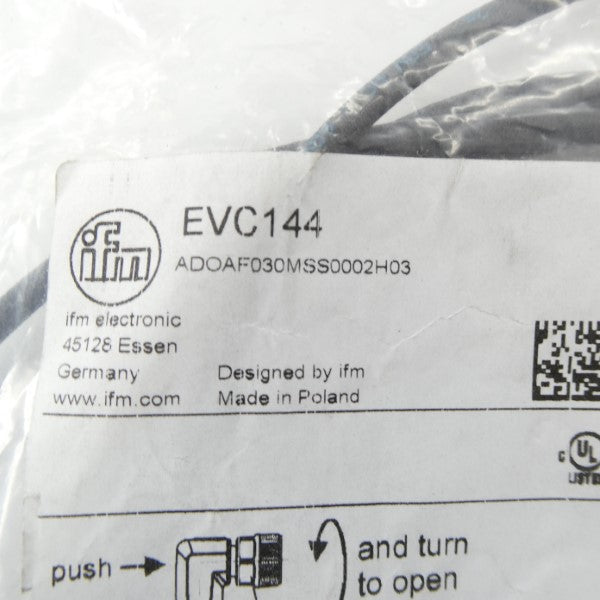 IFM EFECTOR EVC144 ADOAF030MSS0002H03 60VAC/DC 3A NSMP