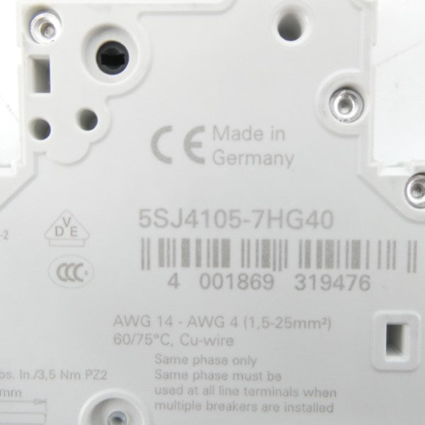 SIEMENS 5SJ4105-7HG40 240V 0.5A NSMP
