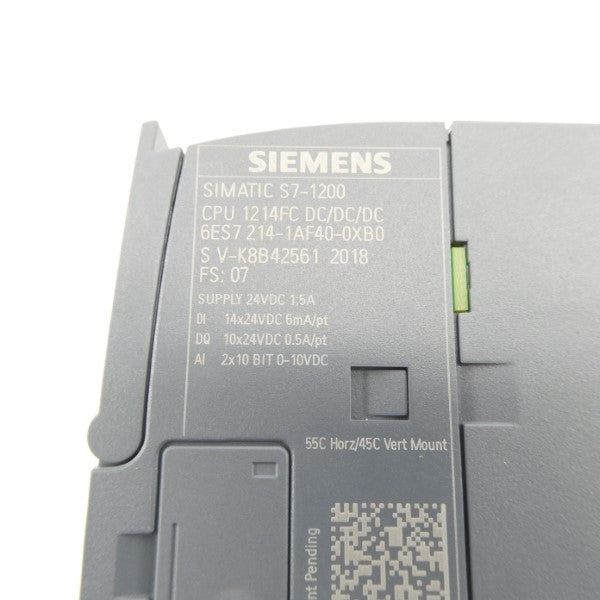 SIEMENS 6ES7214-1AF40-0XB0 24VDC 1.5A NSMP