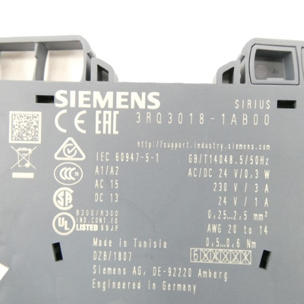 SIEMENS 3RQ3018-1AB00 24VAC/DC 1A (PKG OF 5) NSMP