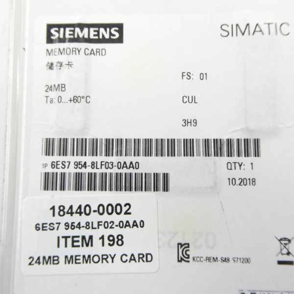SIEMENS 6ES7954-8LF02-0AA0 NSMP