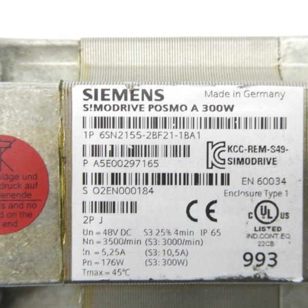 SIEMENS 6SN2155-2BF21-1BA1 48VDC 5.25A UNMP