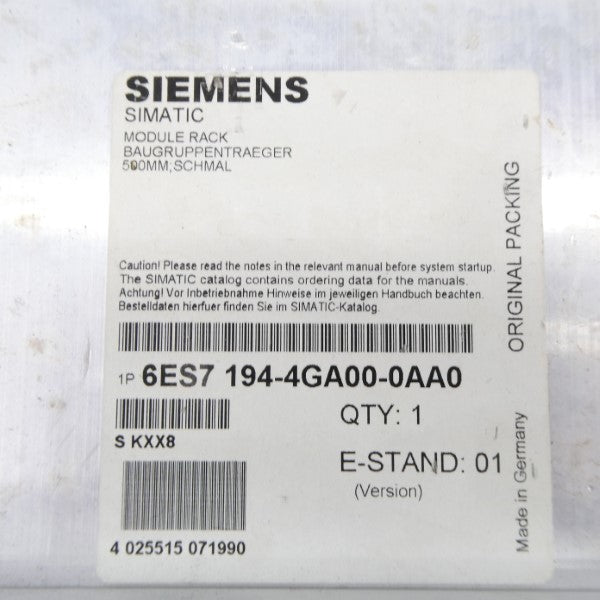 SIEMENS 6ES7194-4GA00-0AA0 NSNP